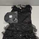 Fun World Glitter Witch Costume, Large 12-14, Black