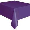 Exquisite Premium Quality Plastic Tablecover Purple 54" x 108" Rectangle