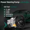 21-480 Power Steering Pump with Pulley Compatible with Subaru Legacy 2010-2014, Compatible with Subaru Outback 2010-2014, 2.5L 3.6L, OE 21-480 21480 21660 34430AJ020 34430AJ021