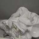 Besrey Kids Play Tent 2 in 1 with Padded Mat and Lights, Large Kids Playhouse with 2 Doors & 4 Windows, Indoor & Outdoor, Christmas Toddler Tent, 51" x35" x 51" (White)