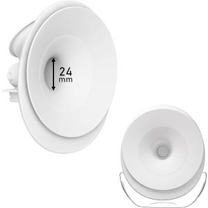 1pc M9 Upgraded Double-Sealed Flange 24mm Only Compatible with Momcozy Upgraded Mobile Flow M9, 24mm Flange, BPA Free, Comfort Pumping, Not Mom Cozy Original Parts