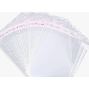 JOSDIOX Self Sealing Cellophane Bags Self Adhesive,3.7X2 Inches Clear Resealable Cellophane Bags 3.7x2inch, 3x4inch and 5.7x3.10 inch  100 Pcs
