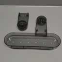 Strong Suction Cup Removable Hanging Drying Drainable Shower Rack Storage Shelf Injection Acrylic Bathroom Supplies Sundries Use (Smoke, Short)