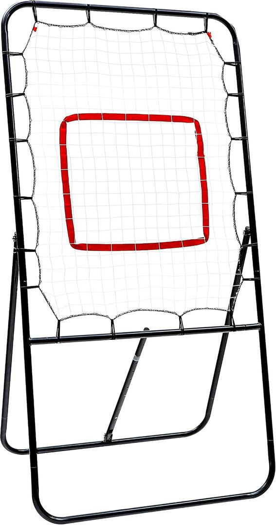 4' Lacrosse Bounce Back Rebounder Pitch Back Ball Return Training Screen by Trademark Innovations