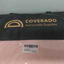 Coverado Car Seat Covers Full Set, Seat Covers for Cars, Black Car Seat Covers Front Seats and Back Car Seat Protector Waterproof, Leather Car Seat Cushion Universal Fit for Most Cars, Pink