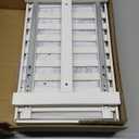 APRTAT 2 Pack Under Sink Organizer, Bamboo Wooden 2-Tier Pull-Out Storage with Sliding Drawers for Kitchen and Bathroom Cabinets, Easy Installation (White, 1 pack)