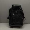 Everest Deluxe Wheeled Backpack, Black, One Size