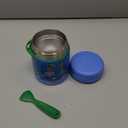 10oz Soup Thermo for Hot Food Kids Insulated Food Jar,Thermo Hot Food Lunch Container, Width Mouth Stainless Steel Lunch Box for Kids with Spoon (Blue-Dinosaur)