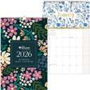 2 x bloom daily planners 2026 Calendar Year Monthly Hanging Wall Calendar (January through December 2026) - Large 11 x 17 - Seasonal