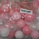 GOGOSO Ball Pit Balls for Toddler, Baby Plastic Playballs Kids Soft Pastel Pelotas Non-Toxic BPA-Free 2pink+White+Clear 100 Balls