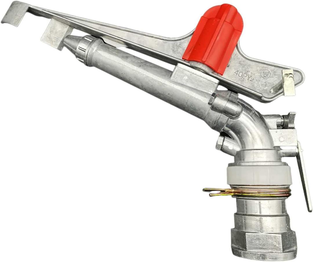 2 Agriculture Farm Irrigation Sprinkler Lawn Sprinkler Irrigation Spray Gun Large-Area Watering Spray 360 Rotary Farm Lawn Garden Irrigation (2.0inch)