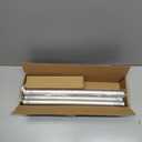 SIMEWIN Heavy Duty Curtain Rods for Windows 48 to 84 Inches, Silver Curtain Rods for Bedroom, Living Room, Patio, Kitchen, Adjustable with Classic Finials (28"-88")