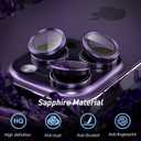 Jeluse Camera Lens Protector for iPhone 17 Pro Max/17 Pro/16 Pro Max/16 Pro/15 Pro Max/15 Pro/14 Pro Max/14 Pro, 9H Tempered Glass Screen Protector Cover Alignment Kit Metal Individual Ring