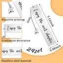 Ctosree 24 Pcs Graduation Bookmarks Bulk Class of 2026 Graduation Gifts Senior Bookmarks for Students Inspirational Grad Gifts High Middle Medical Nurse School 5th 8th Grade Party Favors
