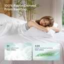 Bedsure Pillow Cases Standard Size, Cooling Pillow Cases, Rayon Derived from Bamboo White Pillowcases Standard Set of 2, PureWoven Silky Soft Bedding Pillow Covers with Envelope Closure, 20x26 Inches