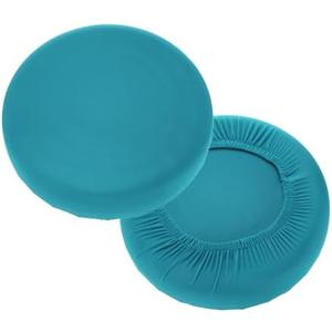 uxcell 2 Pack Stool Covers Round, 11-15 Inch Bar Stool Covers Washable Dustproof Slipcover Seat Cushion with Elastic for Bar Kitchen Living Room Decor, Emerald Green