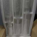 Homjoy 36 PCS White Pillar Candles with Glass Candle Holders Clear Hurricane Candle Holders Glass Cylinder Vases for Centerpieces Wedding Party, Event, Home Office (18 Candles+18 Candle Hoders)