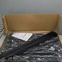 25 Panels Decorative Garden Fence, 50ft X 32in Rustproof Metal Animal Barrier Fence, No Dig Fence Garden Fence, Arched Flower Bed Edging Ornamental Wire Border Fencing for Outdoor Yard, Patio Decor (Black)