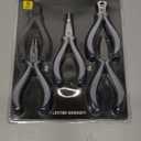 5 pcs mini pliers set, small pliers set includes pointed nose, long nose, oblique nose, flat nose and wire cutters with storage bag, suitable for electronic repair and jewelry, DIY tools