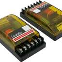 HiQltyla 2 Way Speaker Crossover for Car Audio, WEAH 2002, 220 Watts 2/4 / 6 Ohm Passive Crossover for Car Audio Tweeter - 2 Pack