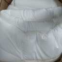 BESTOUCH Duvet Cover Set 100% Washed Cotton Linen Feel Super Soft Comfortable Chic Lightweight 2 PCs Home Bedding Set Solid Off White Twin/Twin XL