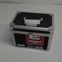 Vaultz Secure Security Lock Boxes - Safe Combination Lock Box, Storage for Documents, Valuables, Medicine & Money - 9.88 x 7.75 x 7 Inch - Black/Chrome