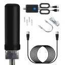 TV Antenna for Smart TV Indoor and Outdoor, Digital Indoor HD Antennas with Strong Magnetic Base, Easy Installation, Long Range Reception for Local Channels 4K 1080P, 33ft Long Cables