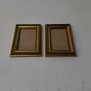 upsimples 4x6 Picture Frame with Real Glass, Ornate Vintage 4 x 6 Photo Frames for Wall Decor or Tabletop Display, Gold, 2 Pack