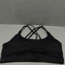 Sports Bras for Women,Padded Sports Bra Tank Top Sexy Crisscross Back High Impact Longline Workout Yoga Bra (Medium, Black)