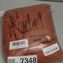 KOUFALL Terracotta Boho Curtains for Bedroom,2 Panels Sheer Rust Colored Rustic Farmhouse Tab Top Linen Western Curtains for Living Room 84 Inches Long