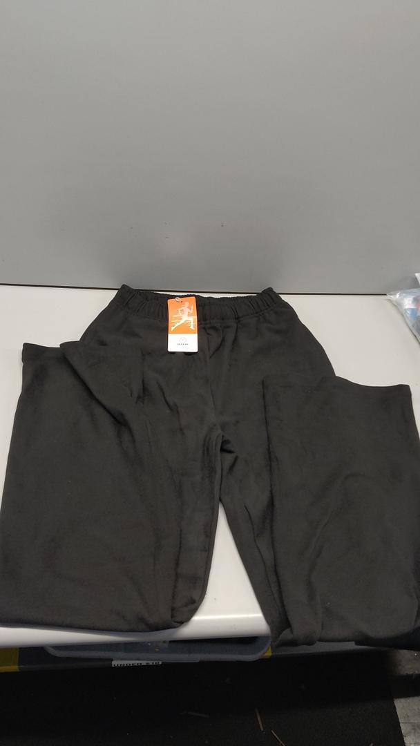 ABOCIW Womens Wide Leg Sweatpants Fleece High Waisted Baggy Sweat Pant Athletic Joggers Lough Pants with Pockets, XS, Black