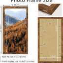Picrit 11x22 Frame, Photo Frame for Wall Mounting Display, Brown