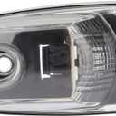 cciyu 5x Cab Marker Roof Running Light | Clear Len|Clear Light|Clearance Side Marker Light |Universal Mount Side Marker Trailer Lights|Surface Mount|Waterproof