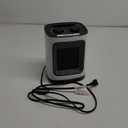 Kismile Portable Electric Space Heater, Small Ceramic Heater Fan with Thermostat, Tip-Over and Overheat Protection,Fast Heating for Home/Office,1500W(White)