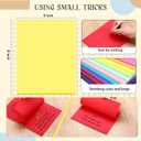 Zubebe 10 Pads Large Sticky Notes Jumbo Bright Colors Sticky Notepads Self Stick Note Square Memo Post Stickies for Office School, 25 Sheets/pad (8 x 6 Inch,Multicolor)