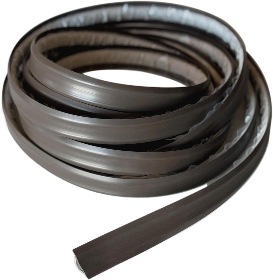 InstaTrim Peel & Stick Flexible Caulk Tape & Trim, Easy to use, self-Adhesive, Caulk Sealant for Floors, Doors, Windows, Counters, Tubs and More - Made in USA, 1/2 inch x 10 feet, Bronze