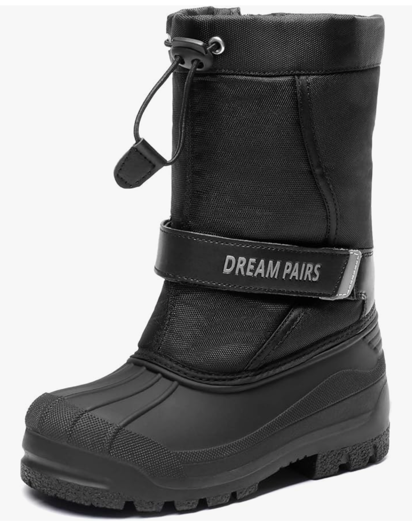 DREAM PAIRS Boys & Girls Mid Calf Water-Resistant Winter Snow Boots for Toddler/Little/Big Kid 5