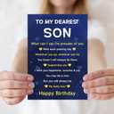 3 x IDU Birthday Card for Son,Son Birthday Card from Mom Dad Parents,Happy Birthday Cards Gifts for Adult Sons Boy