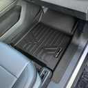 SMARTLINER Custom Fit All Weather Protection Black 1st Row Floor Mat Liner Set Compatible with 2024-2025 Chevrolet Silverado EV