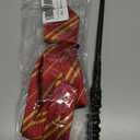 Wizard Costume Accessories Set Cosplay Props Gifts Magic Wand Tie Eyeglass Frame for Fans Birthday Halloween Dress-Up Party