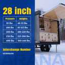 ARANA SF280M400 28 inch 400Lb/1335N Gas Struts Spring Shocks, 28 inch Lift Support for Super Heavy-Duty Sled Trailer Snowmobile Trailer Trailer Cap with 13mm Ball Sockets, Set of 2 (Super Strong)