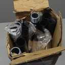 Black Curtain Rods for Windows 72 to 144 Inch 1" Diameter Heavy Duty Metal Adjustable Extra Long Blackout Traverse Window Treatment Rods with Decorative Finials Doorway Living Room Bedroom Kitchen