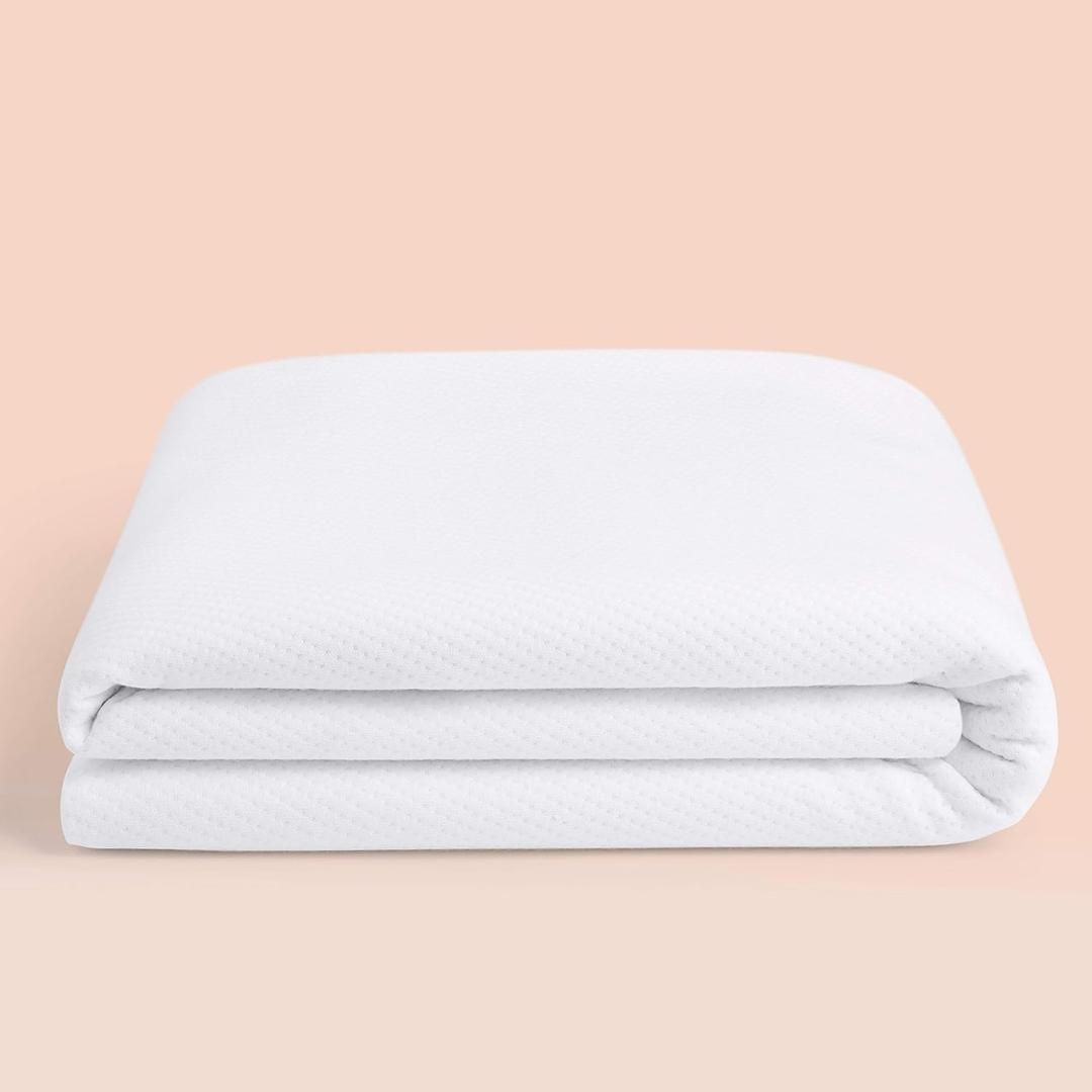 Casper Sleep Waterproof Mattress Protector, Full, White
