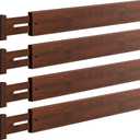 DUCOO 4 PCS Drawer Divider, 17"-22" Adjustable Bamboo Drawer Dividers Organizers, 2.3" High Expandable Separators for Kitchen, Clothes, Dressers, Home, Office, Mocha