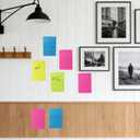 (12 Pack) Lined Sticky Notes 4x6 in,Large Notepads with Lines,Ruled Stickies Super Sticking Power,Office School Memo Note Pads Bright Colors,Post on Windows Doors,Recyclable,Easy to Write on