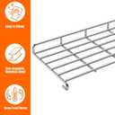 66044 Grill Warming Rack Stainless Steel for Weber Genesis II E-310, II E-315, II E-330, II E-335, II S-310, II S-335 (2017 and Newer), Replacement Part for Weber 66044
