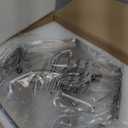 Crystal Brushed Nickel Flush Mount Ceiling Light, 3-Light Chrome Light Fixture Ceiling Mount, Ceiling Light with Hexagon Crystal Cage, Luxury Chandeliers for Living Room/Entryway/Bedroom/Closet Light