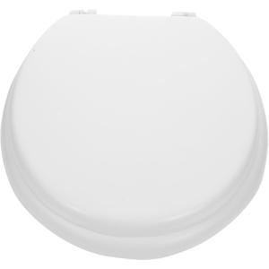 DOITOOL Soft Foam Toilet Seat Padded for Comfort Elongated Heavy Person Friendly Bathroom Accessory