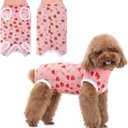 Coppthinktu Recovery Suit for Dogs After Surgery, Dog Onesie Surgery Recovery Suit for Female Spay, Soft Male Surgical Pajamas Bodysuits for Small Medium Puppy to Anti Licking Dog Cone Alternative (Large)