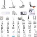 Sewing Machine Presser Feet Set 42 Pcs for Brother, Babylock, Singer, Janome, Elna, Toyota, New Home, Simplicity, Necchi, Kenmore, and Most of Low Shank Sewing Machines